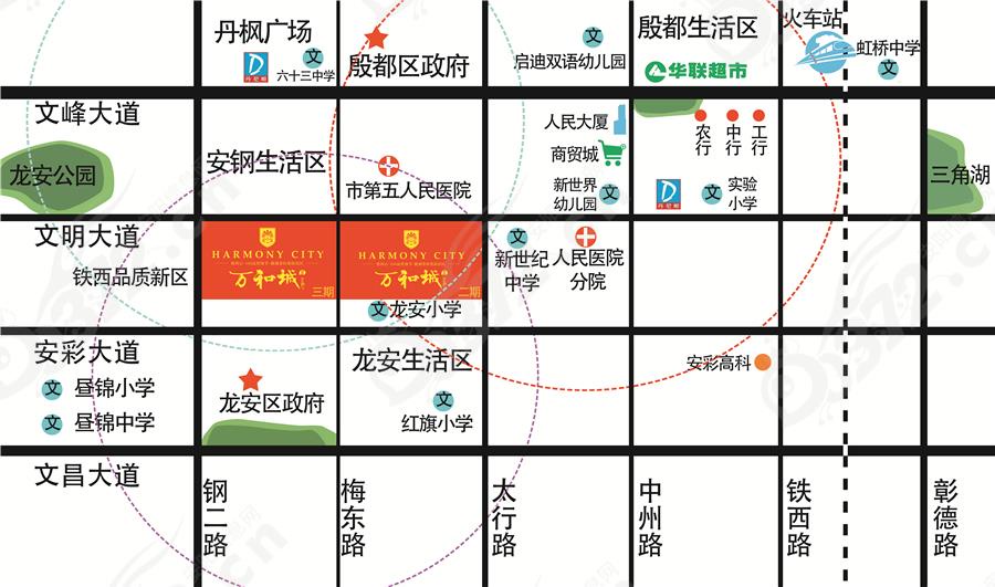 安阳万和城三期万和城区位图 安阳信息网 房产频道